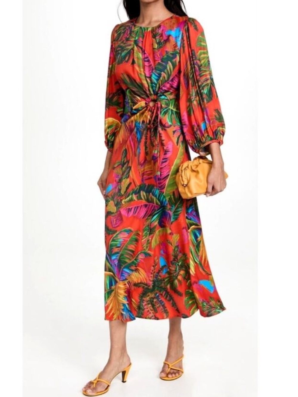 FARM RIO URBAN JUNGLE MIDI DRESS